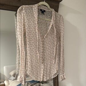 Paige Women's Floral Blouse - Cream